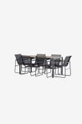 Venture Home - Lampedusa spisebordssæt - Sort - Spisegrupper - - Homer...