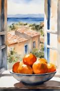 Pelcasa - Plakat Appelsiner Vindue - Orange - Posters - - Homeroom
