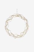 Konstsmide - Krans af guldmetal, LED 30 cm - Guld - Adventsstjerner - ...