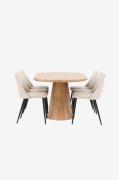 Venture Home - Spisebord Stjärnö med stol Night - Beige - Spisegrupper...