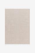 KM Home - Bomuldstæppe Line - Beige - Bomulds- & kludetæpper - - Homer...