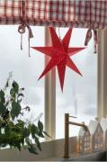 Star Trading - Paperstar Cloud dot 60cm med ledning - Rød - Julepynt -...