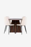 Venture Home - Bootcut-spisebord med Polar-spisebordsstol - Beige - Sp...