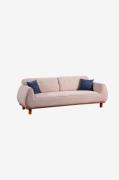 Hanah Home - Sofa med 3 sæder Drop - Hvid - 3-pers. sofaer - - Homeroo...