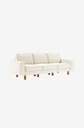 Hanah Home - Sofa med 3 sæder Spar - Hvid - 3-pers. sofaer - - Homeroo...