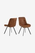 NORDFORM - Spisebordsstol Raquelle, 2-pak - Brun - Stole - - Homeroom