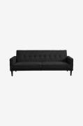 Loft24 - Avon sovesofa 3-personers fløjl - Grå - Sovesofaer - - Homero...