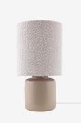 Globen Lighting - Bordlampe Florian 20 Hvid bouclé/beige - Beige - Bor...