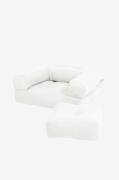 Karup - Loungestol-seng Mini Cube - Beige - Børnesofaer & lænestole - ...