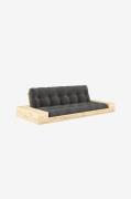 Karup - Base Sovesofa m. 2 sidebokse Tre-personers - Sort - Sovesofaer...