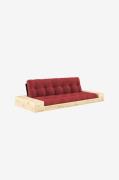 Karup - Base Sovesofa m. 2 sidebokse Tre-personers - Rød - Sovesofaer ...