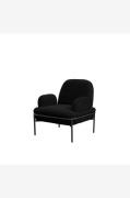 Hanah Home - Fløjstol Aster - Sort - Lænestole - - Homeroom