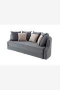 Hanah Home - Sovesofa med 3 sæder Letto - Grå - 3-pers. sofaer - - Hom...