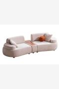 Hanah Home - Møbelsæt til stuen Rio - Hvid - 2-pers. sofaer - - Homero...