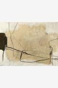 Malerifabrikken - Design Maleri / Cloudline / 120x90 Cm - Beige - Bill...