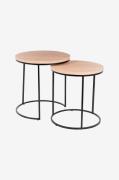 Nordic Furniture Group - Kaffebord Natalie 50 sæt eg Wl - Hvid - Sofab...