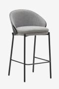 Kave Home - Barstol - eamy 2-pak - Sort - Barstole & -taburetter - - H...