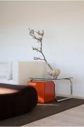 Pastill - Lulu sofabord i glas og krom 60x60 cm - Sølvfarvet - Sofabor...