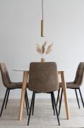 House Nordic - Spisebordsstol Middelfart, 2-pak - Brun - Stole - - Hom...