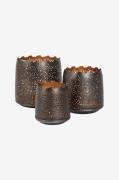 Halvor Bakke - Lucca Candle Lantern 3-pk - Grå - Lysestager & lanterne...