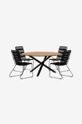Venture Home - Mexico Spisebord med Bois-stol - Sort - Spisegrupper - ...
