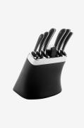 Robert Welch - Sort knivbloksæt 8P og slibemaskine Signature - Sort - ...