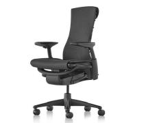 Herman Miller Embody Kontorstol - Sort Stel og Sort Fodkryds / Standar...