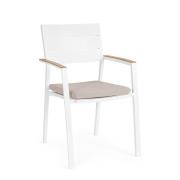 Zelmar spisestol - inkl hynde - white