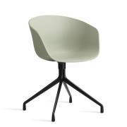 HAY About A Chair - AAC 20 - Sort Drejestel - Pastel Green