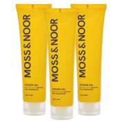 Moss & Noor After Workout Shower Gel Light Mint 3x150ml