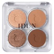 IDUN Minerals Mineral Eyeshadow Palette Gullviva 4g