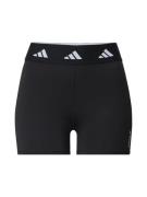 ADIDAS PERFORMANCE Sportsbukser 'Techfit'  sort / hvid