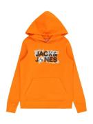 Jack & Jones Junior Sweatshirt 'Dust'  grå / orange / sort / hvid