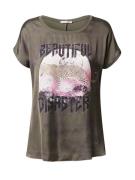 Key Largo Shirts 'DISASTER'  khaki / lys pink / sort / hvid