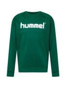 Hummel Sportsweatshirt  mørkegrøn / hvid