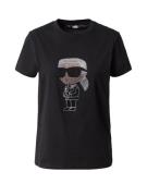 Karl Lagerfeld Shirts 'Ikonik'  sort / sølv / transparent