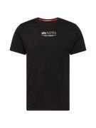 ALPHA INDUSTRIES Bluser & t-shirts  sort / hvid