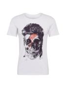 EINSTEIN & NEWTON Bluser & t-shirts 'Flash Skull'  grå / sort / hvid