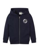 TOM TAILOR Sweatjakke  navy / hvid