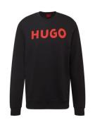 HUGO Sweatshirt 'Dem'  rød / sort