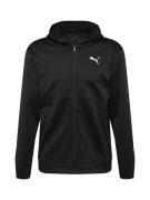 PUMA Sportssweatjakke 'TRAIN ALL DAY'  sort / hvid