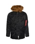 ALPHA INDUSTRIES Vinterjakke 'N3B VF 59'  sort