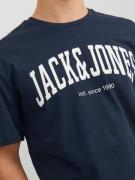 JACK & JONES Bluser & t-shirts 'Josh'  navy / hvid