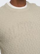 Only & Sons Pullover 'Kalle'  greige