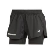 ADIDAS PERFORMANCE Sportsbukser 'Ultimate Two-In-One'  lysegrå / sort ...