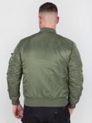 ALPHA INDUSTRIES Overgangsjakke  brun / mørkegrøn / rød