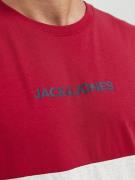 JACK & JONES Bluser & t-shirts 'REID'  navy / rød / hvid-meleret