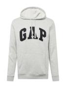 GAP Sweatshirt  lysegrå / sort