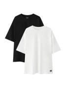 Pull&Bear Bluser & t-shirts  sort / hvid