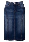 SHEEGO Nederdel  blue denim